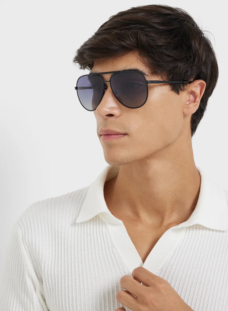 GUESS Metal Frame Aviator Sunglasses