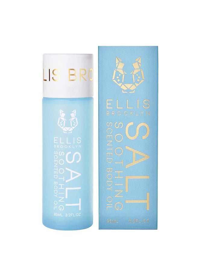 ELLIS BROOKLYN زيت الجسم SALT - زيوت عطرية للجسم للنساء، عطر زيت الجسم للنساء، يلانغ يلانغ، أوراق البنفسج وعطر خشب الصندل للنساء - Image 1