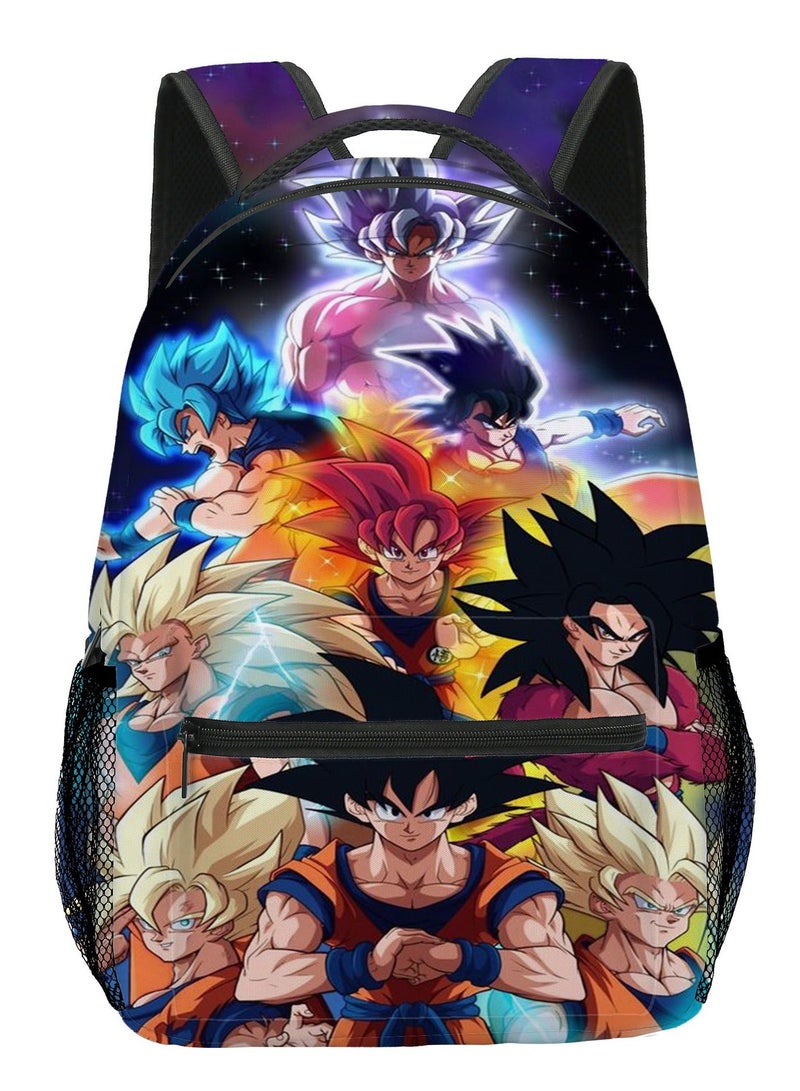 Dragon Ball حقائب مدرسية جديدة لطلاب المدارس الابتدائية والثانوية حقائب ظهر للأطفال 40*17*30 سم - Image 1