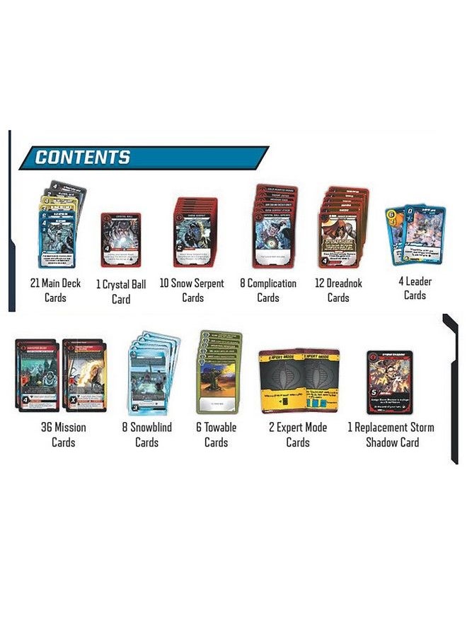 Renegade Game Studios G.I. Joe Deckbuilding Game: Coldsnap Expansion It Coldblooded Chaos Includes 2 New Story Missions Renegade Game Studios Ages 14+ 14 Players 3070 Min Playing Time