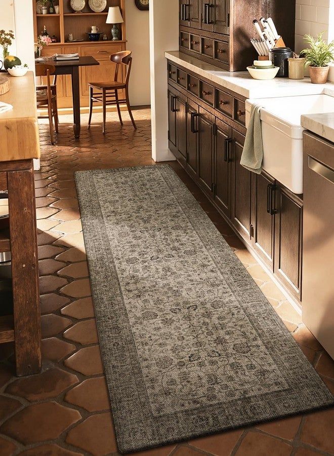 DEXI Kitchen Mats for Floor Cushioned, 23x59 Extra Large Wide Runner Rug Non Slip, Waterproof Soft Comfort Standing Padded Anti Fatigue Decorative, Brown - Image 5