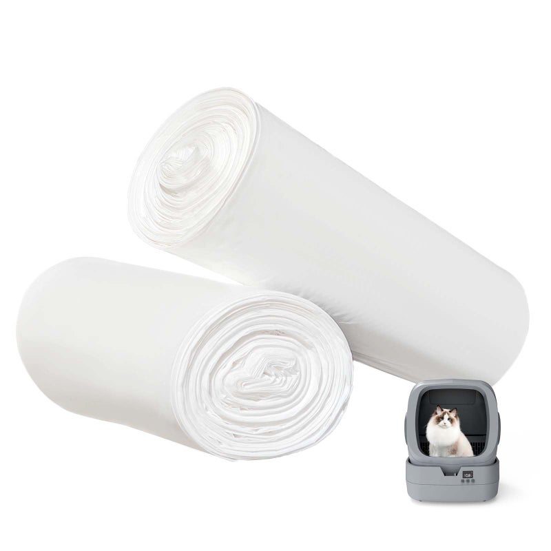 Mintakawa Dedicated to Mintakawa Automatic cat litter box Drawer Liners, Small garbage bag, 20 Count per Roll, 2 Rolls, Tear, Use for Cat litter box, Kitchen, bathroom, and Car Trash Can - Image 1