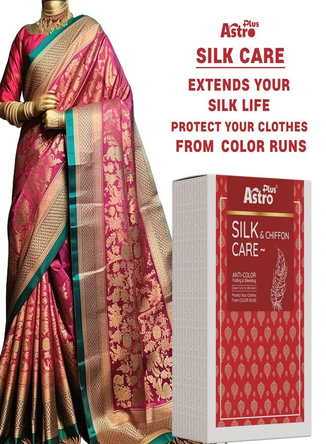 ASTRO PLUS + Astro Plus+ Silk & Chiffon Care Wash Liquid Pouch Anti-Color Fading & Bleeding Expert Care For Silk Ware and Chiffon Care Protect Your Clothes From Color Runs (3 Pouch) - Image 2