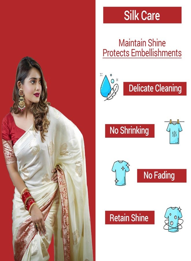 ASTRO PLUS + Astro Plus+ Silk & Chiffon Care Wash Liquid Pouch Anti-Color Fading & Bleeding Expert Care For Silk Ware and Chiffon Care Protect Your Clothes From Color Runs (3 Pouch) - Image 5