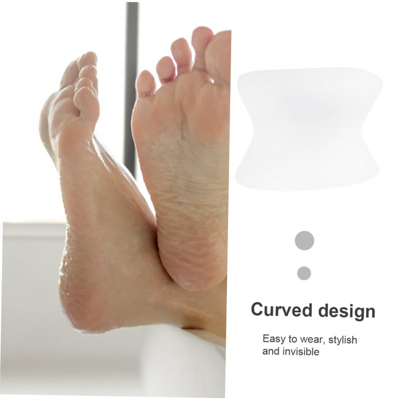 White Toe Separators 5 Pairs Washable Reusable Comfortable Soft Proper Alignment Friction Relief Unisex - Image 3