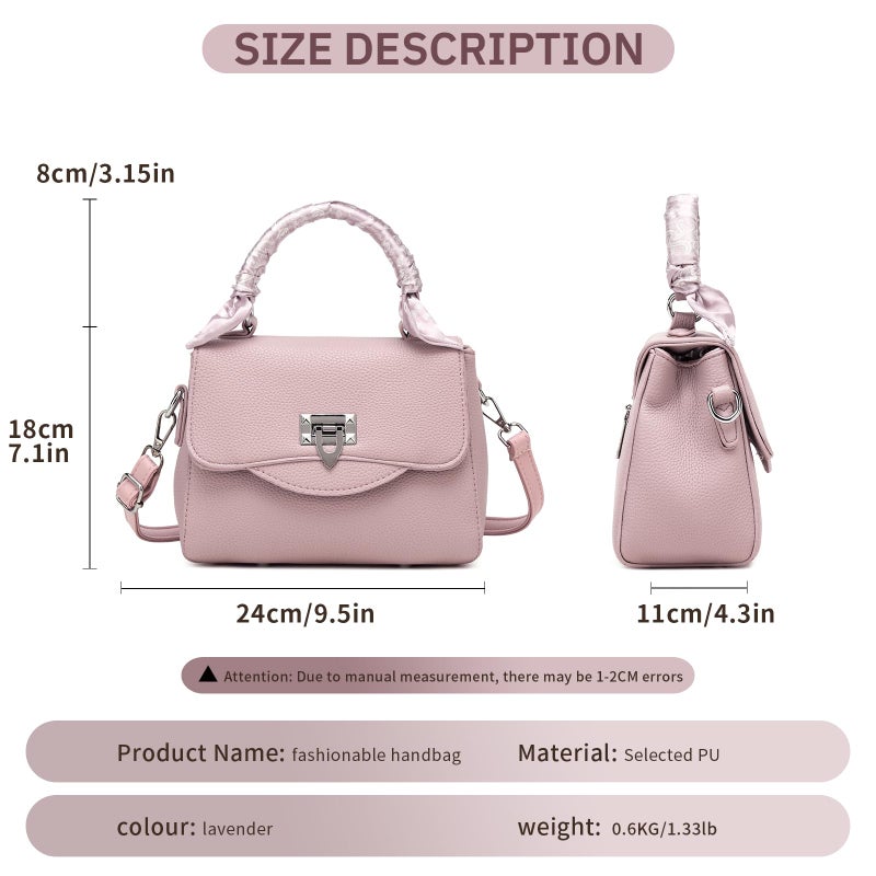 Tigpoy Womenâ€™s Top Handle Bag Satchel Handbag Purses for Women, with Adjustable Crossbody Strap, Daily Shoulder Bags, Top Handle Shoulder Bag Multi-Pocket Purse for Work Travel Gym Beach (Pink) - Image 5