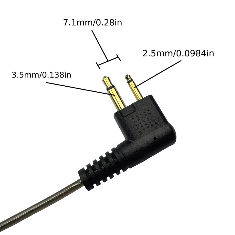 Single Wire Radio Earpiece Headset Mic for Motorola Two Way Radio One Pack - Image 2