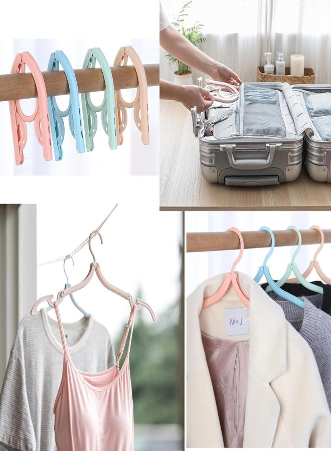 Doville Travel Hangers Portable Foldable Hanger Organizer,Plastic Travel Accessories Essentials Clothes Hanging Rack for Traveling Camping Flying RV Cruises Suitcase,Multi Color (Pack-of-6) - Image 5