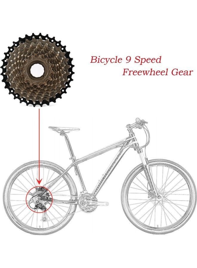 نيبمينينت ترس عجلة حرة ب9 سرعات للدراجة الهوائية - Image 4