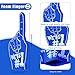 Sosation 48 Pieces Mini Foam Fingers 56 Inch Cheerleading Hand for Sports Cheer School Spirit Craft Foam Fingers for Sports Events Games Party SuppliesBlueWere 1 - Image 4
