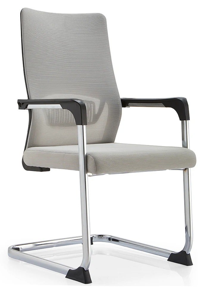 l'elefante Ergonomic Mesh Visitor Chair with Metal Frame – Comfortable Office Guest Chair with Padded Seat & Armrests – Sleek & Sturdy Design - Image 1