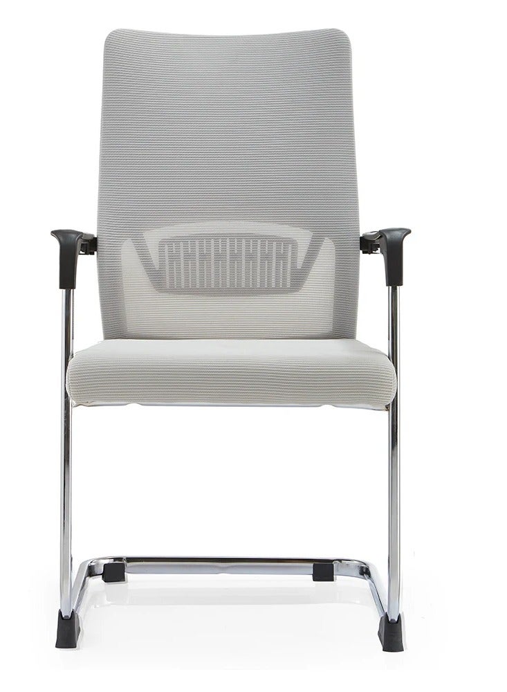l'elefante Ergonomic Mesh Visitor Chair with Metal Frame – Comfortable Office Guest Chair with Padded Seat & Armrests – Sleek & Sturdy Design - Image 2