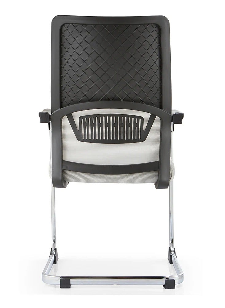 l'elefante Ergonomic Mesh Visitor Chair with Metal Frame – Comfortable Office Guest Chair with Padded Seat & Armrests – Sleek & Sturdy Design - Image 3