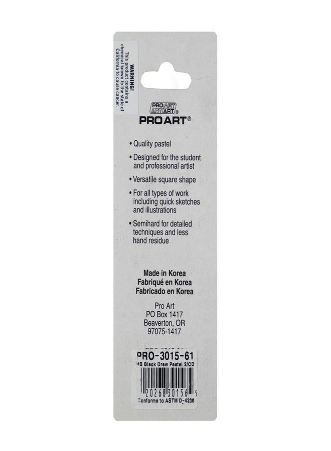 PRO ART Drawing Pastels HB Black 2pc - Image 5