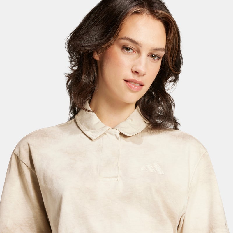 Adidas Women's ALL SZN Tie Dye Polo T-Shirt - Image 5