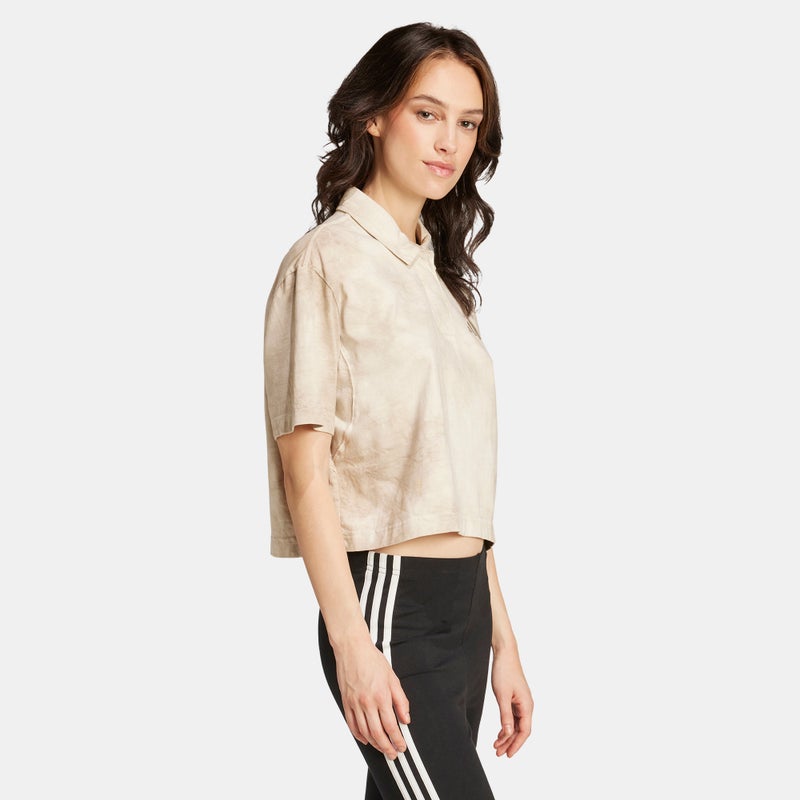 Adidas Women's ALL SZN Tie Dye Polo T-Shirt - Image 3