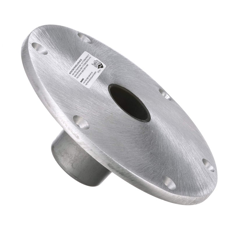 attwood SP-67904 Swivl-Eze Lock'N-Pin Aluminum 1.77 Series Snap-Lock 9-Inch Boat Seat Round Base Plate - Image 1