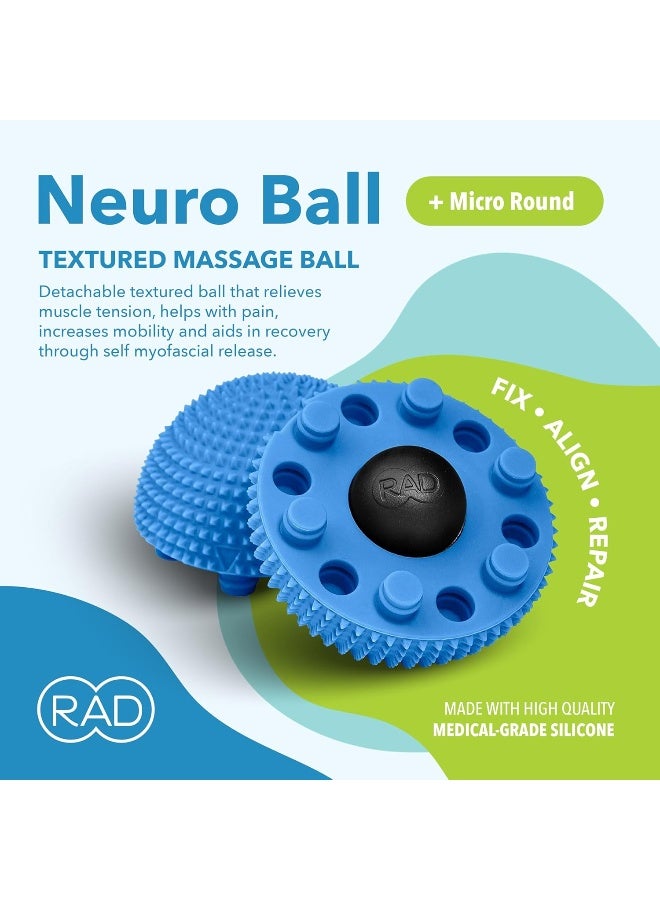 RAD Neuro Ball, Foot Myofascial Release Tool, Textured Massage Ball for Feet, Self Massage, Mobility and Recovery - Image 2