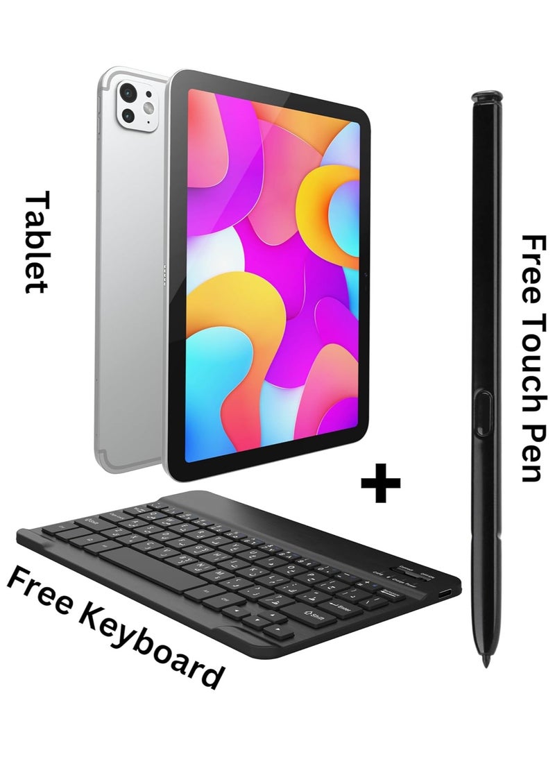OTEETO TAB 15 10.1" Android Tablet, 8GB RAM 512GB ROM, 5G Dual SIM, Octa-Core, Android 13, Keyboard & Flip Cover - Image 2