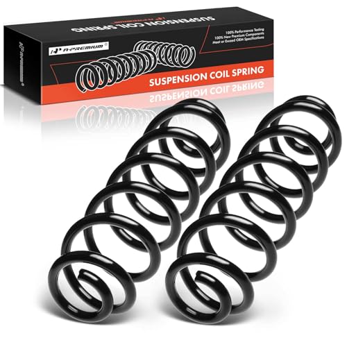 A-Premium 2Pcs Rear Suspension Coil Spring Set Compatible with Volkswagen Passat 2006-2010, Tiguan 2009-2018, Driver and Passenger Side, Replace# 3C0511115AF - Image 1