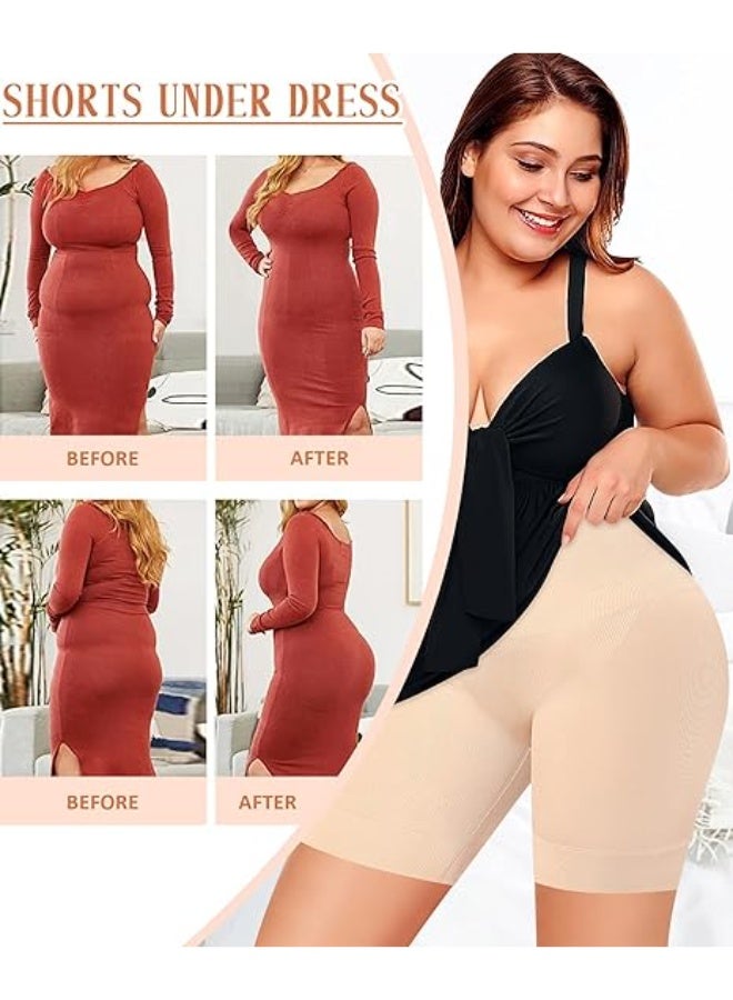 1pcs High Waisted Body Shaper Shorts Shapewear for Women Tummy Control Thigh Slimming Technology (Colour of skin, XL/XXL) - Image 4