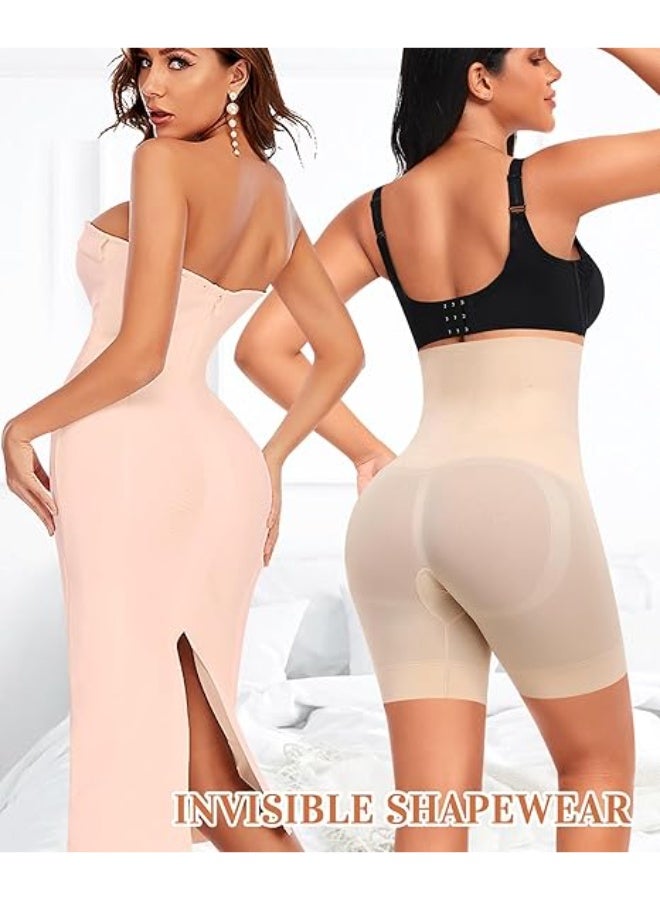 1pcs High Waisted Body Shaper Shorts Shapewear for Women Tummy Control Thigh Slimming Technology (Colour of skin, XL/XXL) - Image 5