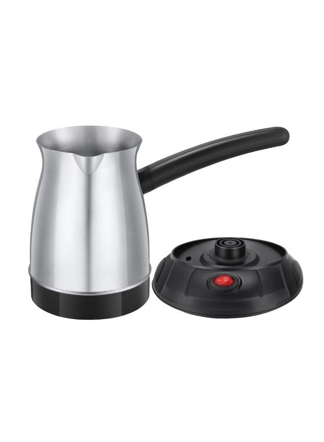 DENX Electric Coffee Pot 0.5L 650W Stainless Steel - Silver/Black (Model DX2086) - Image 1