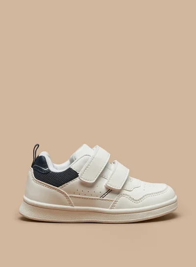 ال بي ال من شو اكسبرس Boy's Textured Casual Shoes Sneakers With Hook And Loop Closure