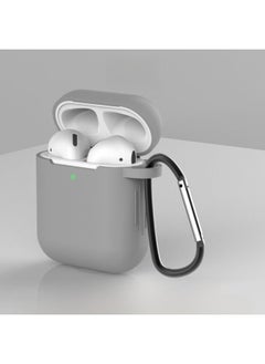 Generic Protective Silicone Soft Case For Airpods Pro 2345 Bluetooth Earphones Anti-fall Shockproof Cover Digital Computer Accessories-Color:Grey-Applicable Model:Airpods 3 Commonly Used pearlescent Bag Pac  - Image 1
