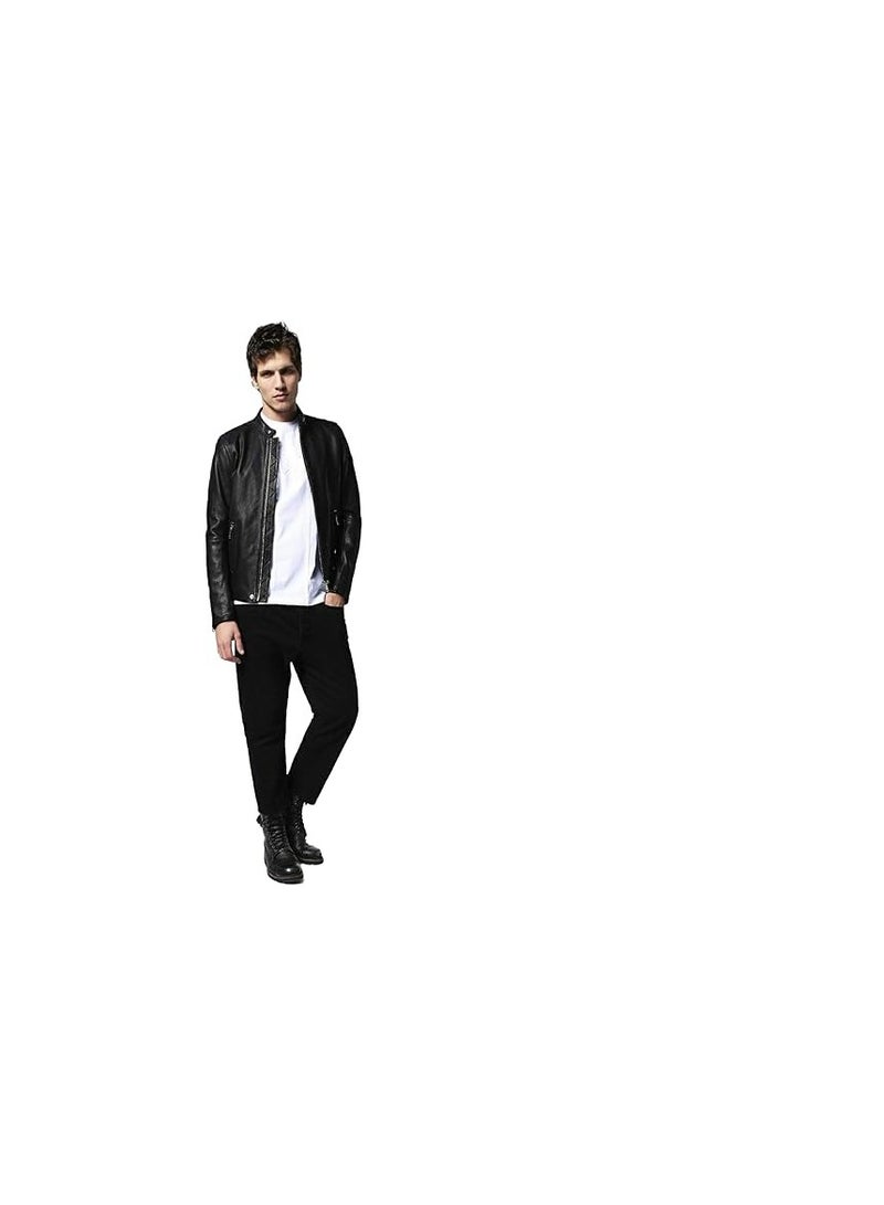TOP LEATHER (C24) from Collar Premium Leather Jacket Men - Vintage Style Everyday Wear Real Lambskin Mens Leather Jacket  - Image 2
