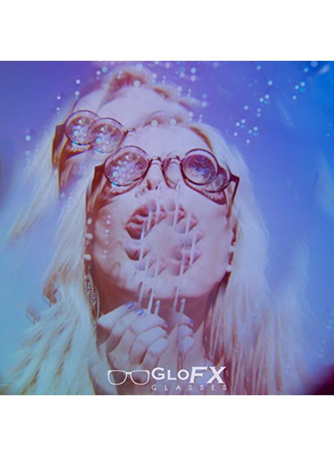 GloFX Ultimate Kaleidoscope Glasses - Black - Rainbow EDM Rave Light Diffraction Eyewear - Image 4