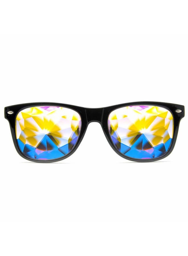 GloFX Ultimate Kaleidoscope Glasses - Black - Rainbow EDM Rave Light Diffraction Eyewear - Image 1