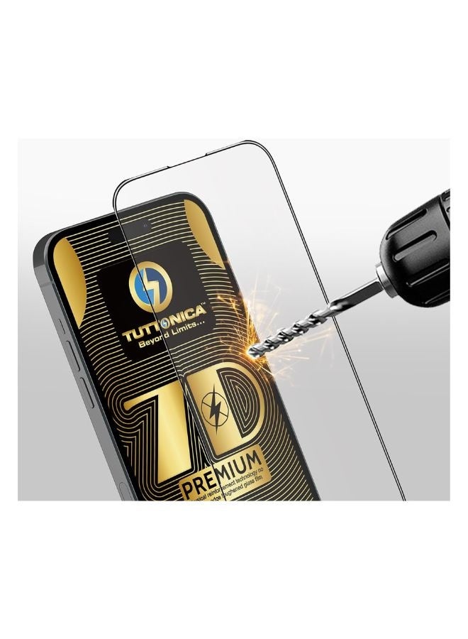 TUTTONICA iPhone 15 Pro 7d Privacy screen protector Ultimate premium protection for anti-spy screen 9H tampered glass touch sensitive with easy installation box CTIP-15P - Image 1