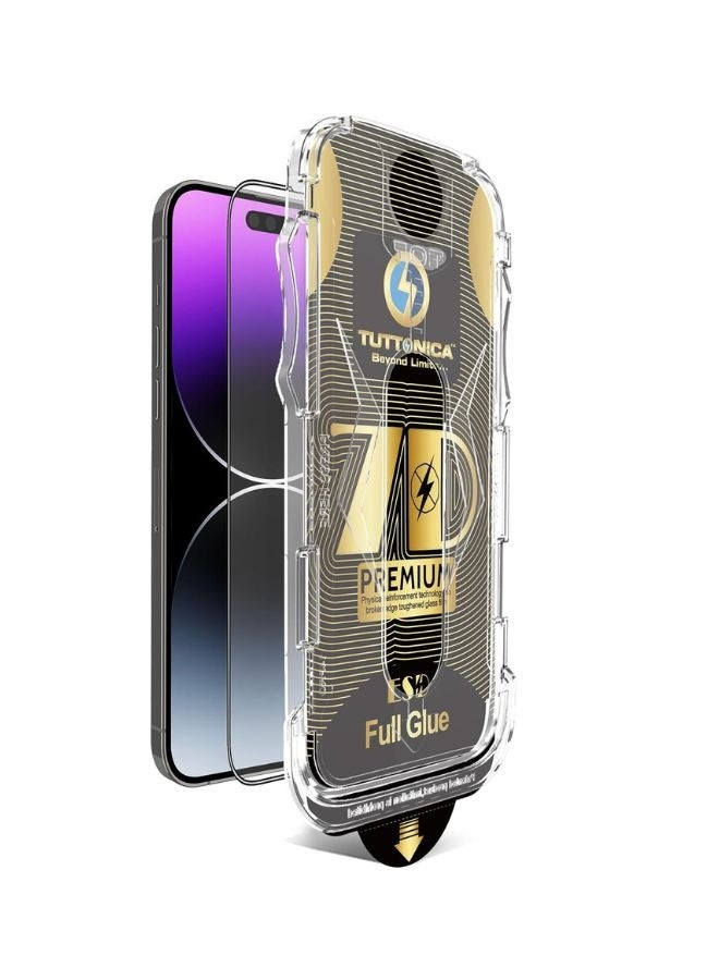 TUTTONICA iPhone 15 Pro 7d Privacy screen protector Ultimate premium protection for anti-spy screen 9H tampered glass touch sensitive with easy installation box CTIP-15P - Image 2