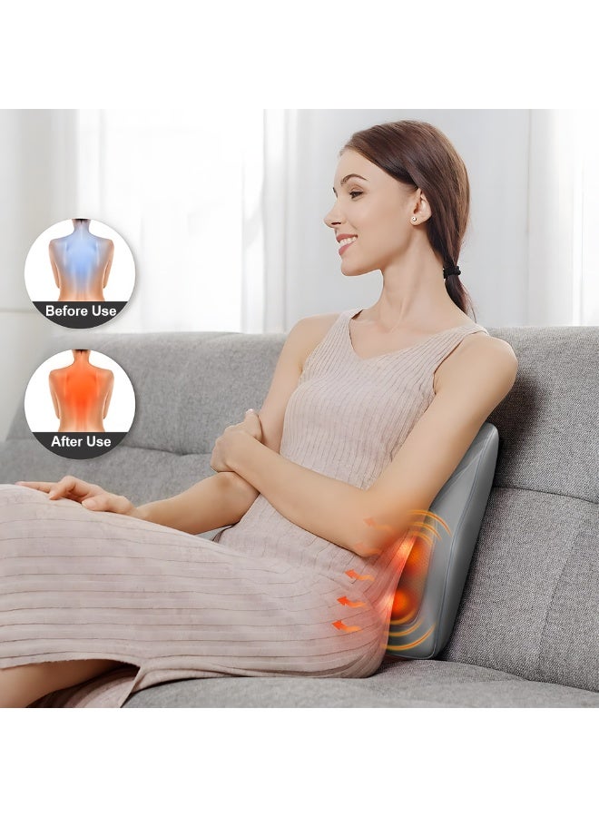 إيزي سو جهاز تدليك للرقبة مزود بخاصية التدليك الحراري ثلاثي الأبعاد لتخفيف آلام الرقبة والظهر والكتف والساقين، مناسب للاسترخاء في المنزل والمكتب والسيارة. - Image 4