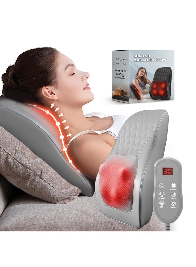 إيزي سو جهاز تدليك للرقبة مزود بخاصية التدليك الحراري ثلاثي الأبعاد لتخفيف آلام الرقبة والظهر والكتف والساقين، مناسب للاسترخاء في المنزل والمكتب والسيارة. - Image 1