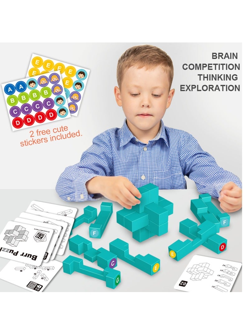 جو توي 15 قطعة من ألعاب الذكاء المتشابكة ثلاثية الأبعاد لعبة الذكاء المنطق Y-Lock Burr Puzzles - Image 2