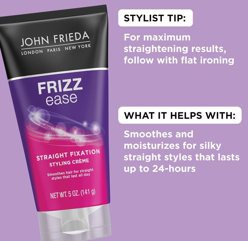 John Frieda Frizz Ease Straight Fixation Styling Creme 141g - Image 2