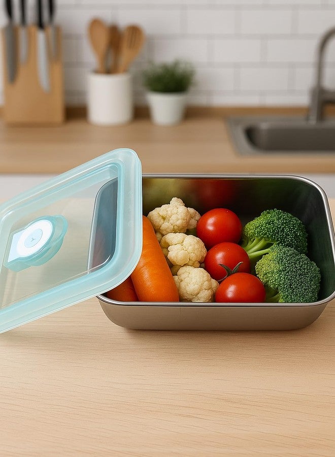 RALTS Reusable Food Containers with Airtight Lids | Leakproof Lunch Box & Kitchen Storage Set | Durable, Eco-Friendly Meal Prep & Pantry Organizer(Pack of 6) - Image 5