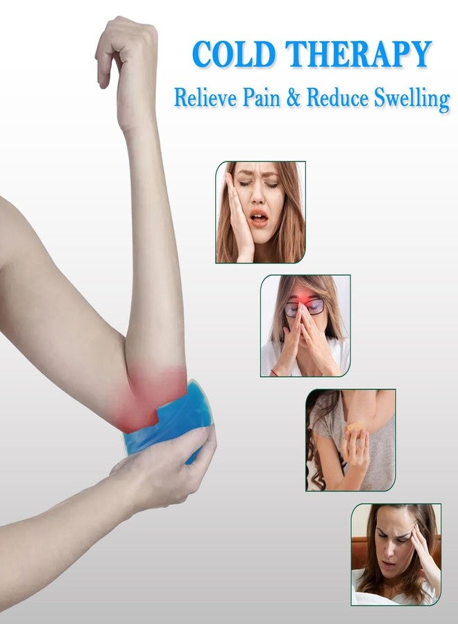 AJICA Reusable Hot & Cold Ice Pack for Pain Relief Soft and Flexible Gel for Injuries and Pain Relief | Cold Ice Gel Pack for Shoulders, Knee, Back and Neck (Hot & Cold Small-2) Pack of 2 - Image 4