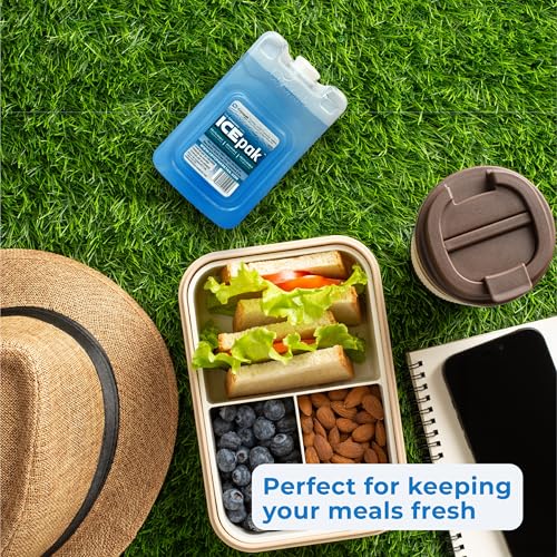Cryopak ICEpak Large Hard Shell Reusable Ice Packs for Coolers and Lunch Box Use, Freezer Safe Gel Design, Professional Grade Cooling, Non-Toxic and BPA Free, Travel Accessories, Small (4 Pack) - Image 5