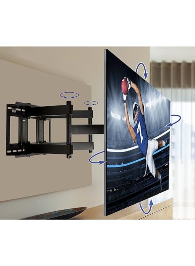 Heavy Duty Full Motion TV Wall Mount for 60–100 inch Flat & Curved Screens – Tilt & Swivel – Up to 100kg Load – UL Certified - Image 2