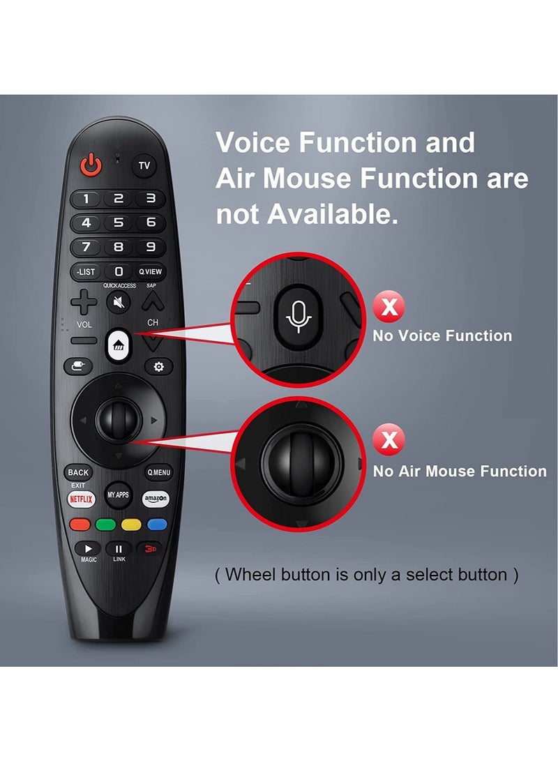 ELTRAZONE Universal Remote Control for LG Smart TV Magic Remote Replacement, with Buttons for Netflix Prime Video【NO Voice and Pointer Function】 - Image 2