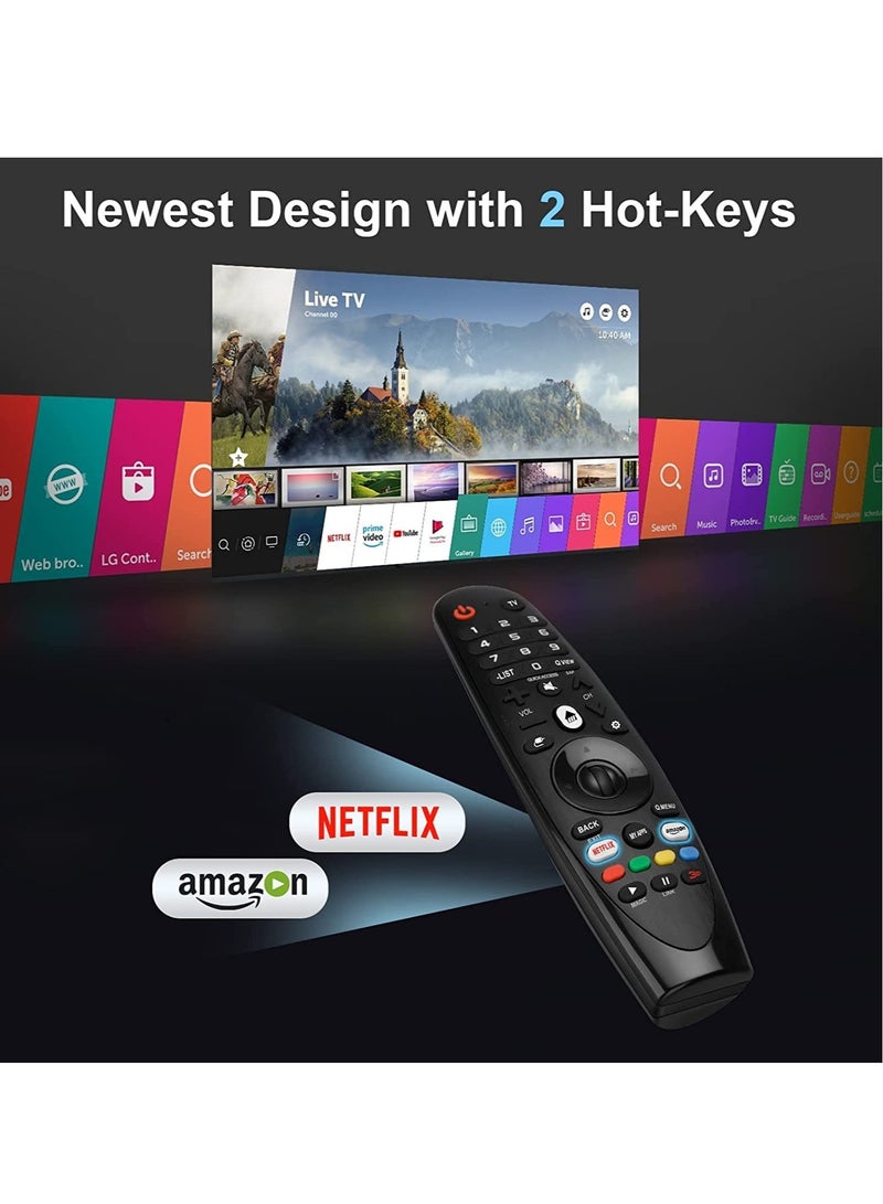 ELTRAZONE Universal Remote Control for LG Smart TV Magic Remote Replacement, with Buttons for Netflix Prime Video【NO Voice and Pointer Function】 - Image 3