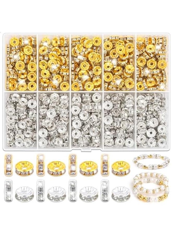 FYLX - Rhinest Crystal Rone Sp Beads Set  600 for DIY Jewelry Making Bracelets Pens - Image 1