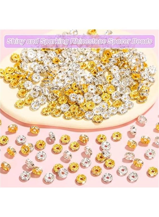 FYLX - Rhinest Crystal Rone Sp Beads Set  600 for DIY Jewelry Making Bracelets Pens - Image 1