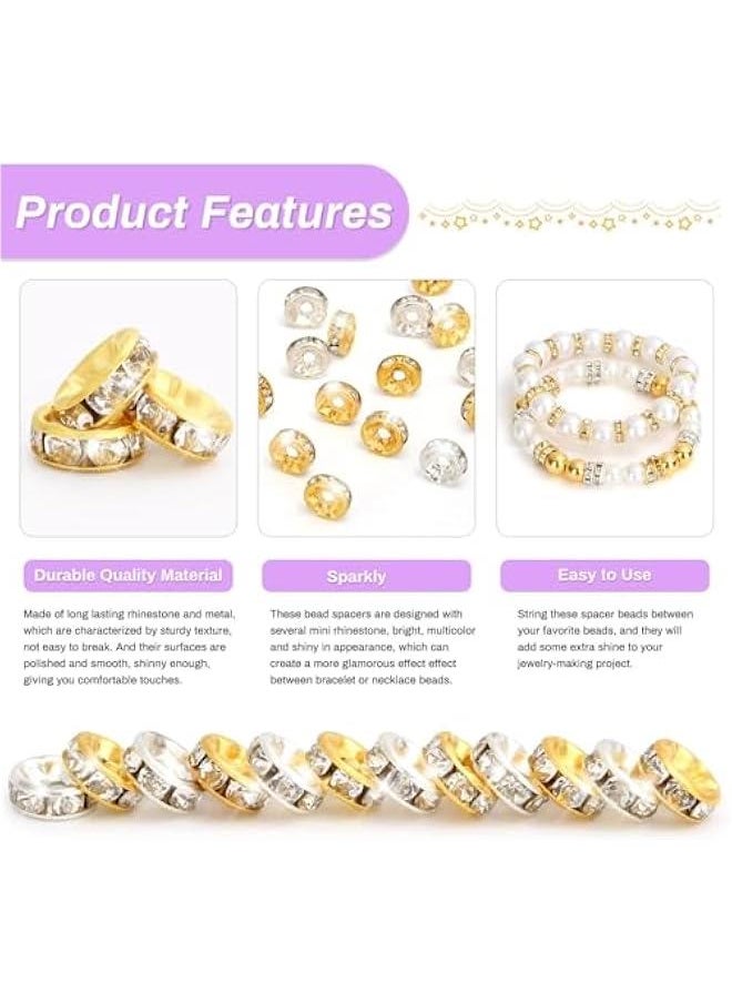 FYLX - Rhinest Crystal Rone Sp Beads Set  600 for DIY Jewelry Making Bracelets Pens - Image 1