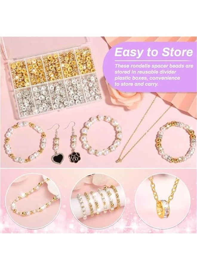 FYLX - Rhinest Crystal Rone Sp Beads Set  600 for DIY Jewelry Making Bracelets Pens - Image 1