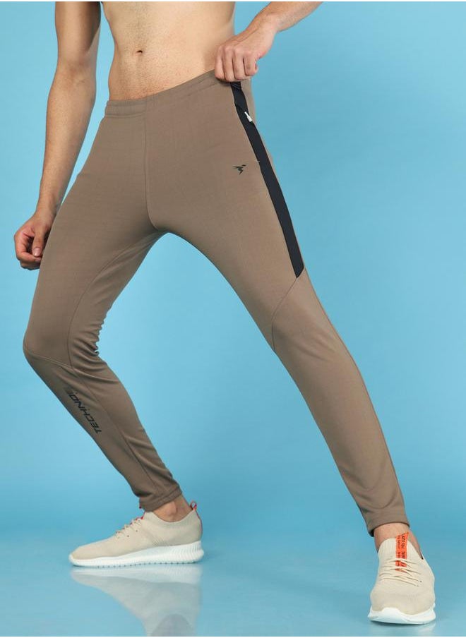 Technosport Men Solid Slim Fit Track Pants with TECHNO DRY  - Image 2