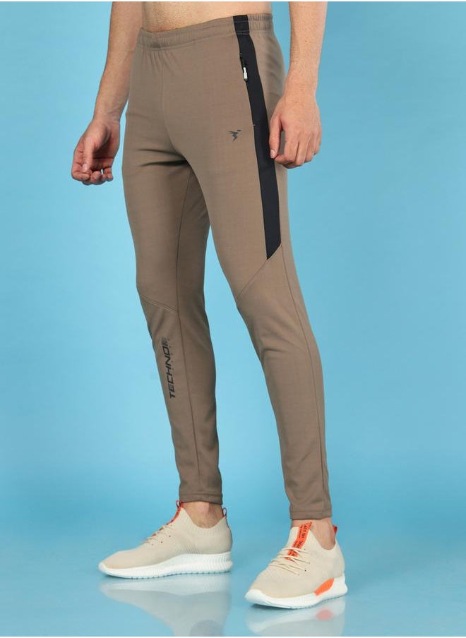 Technosport Men Solid Slim Fit Track Pants with TECHNO DRY  - Image 3